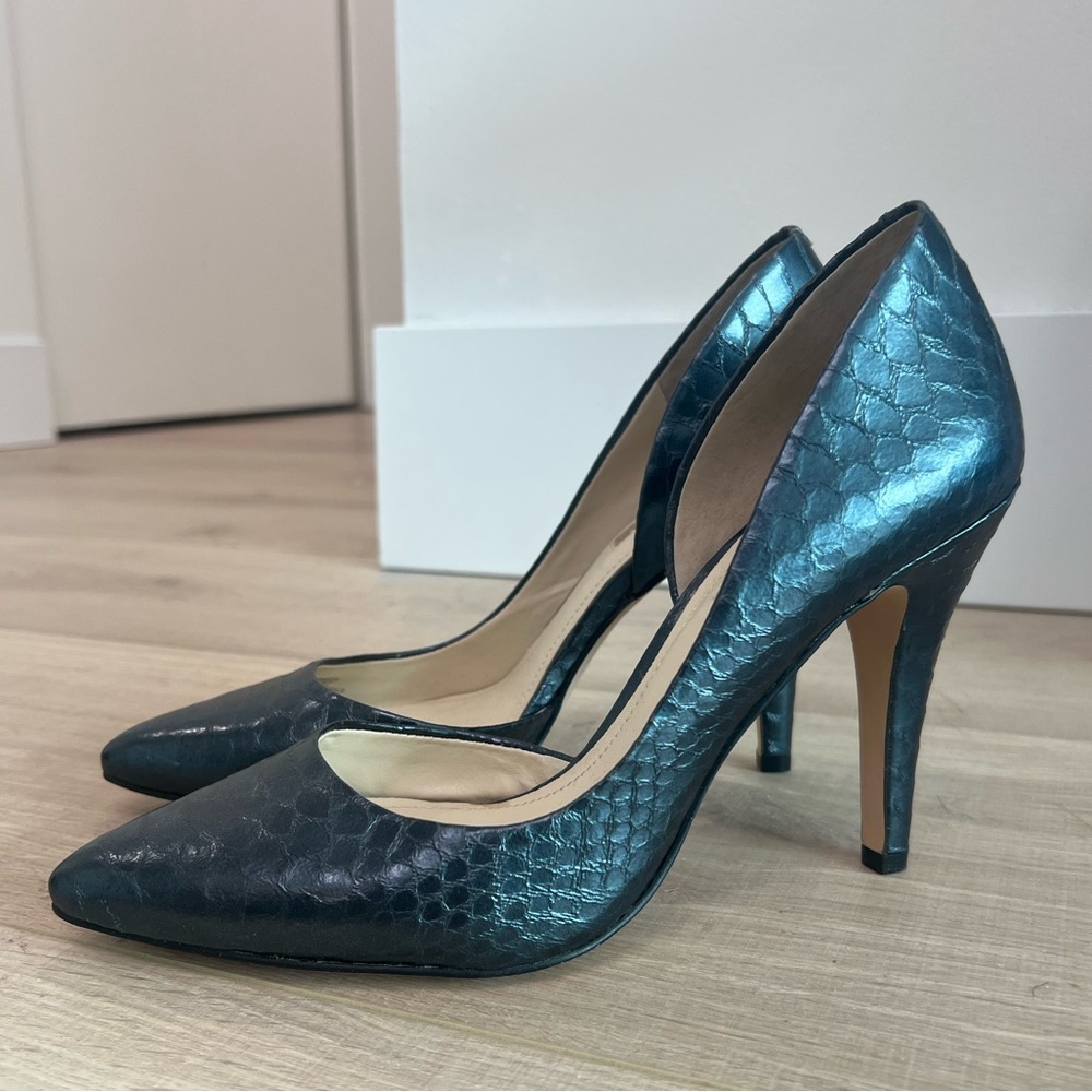 BCBGeneration Snakeskin Heels